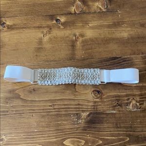 Francesca’s belt with rhinestones and metal detail